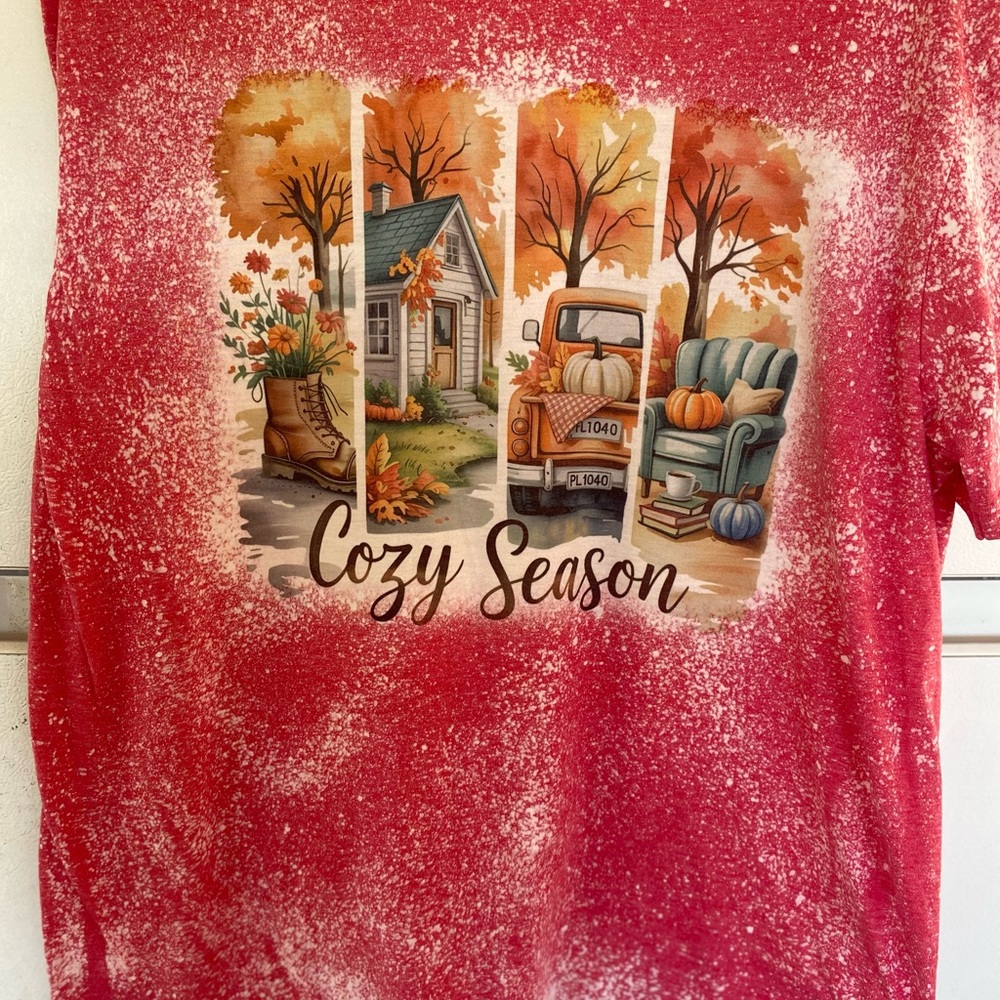 Cozy Season Red Graphic T-Shirt